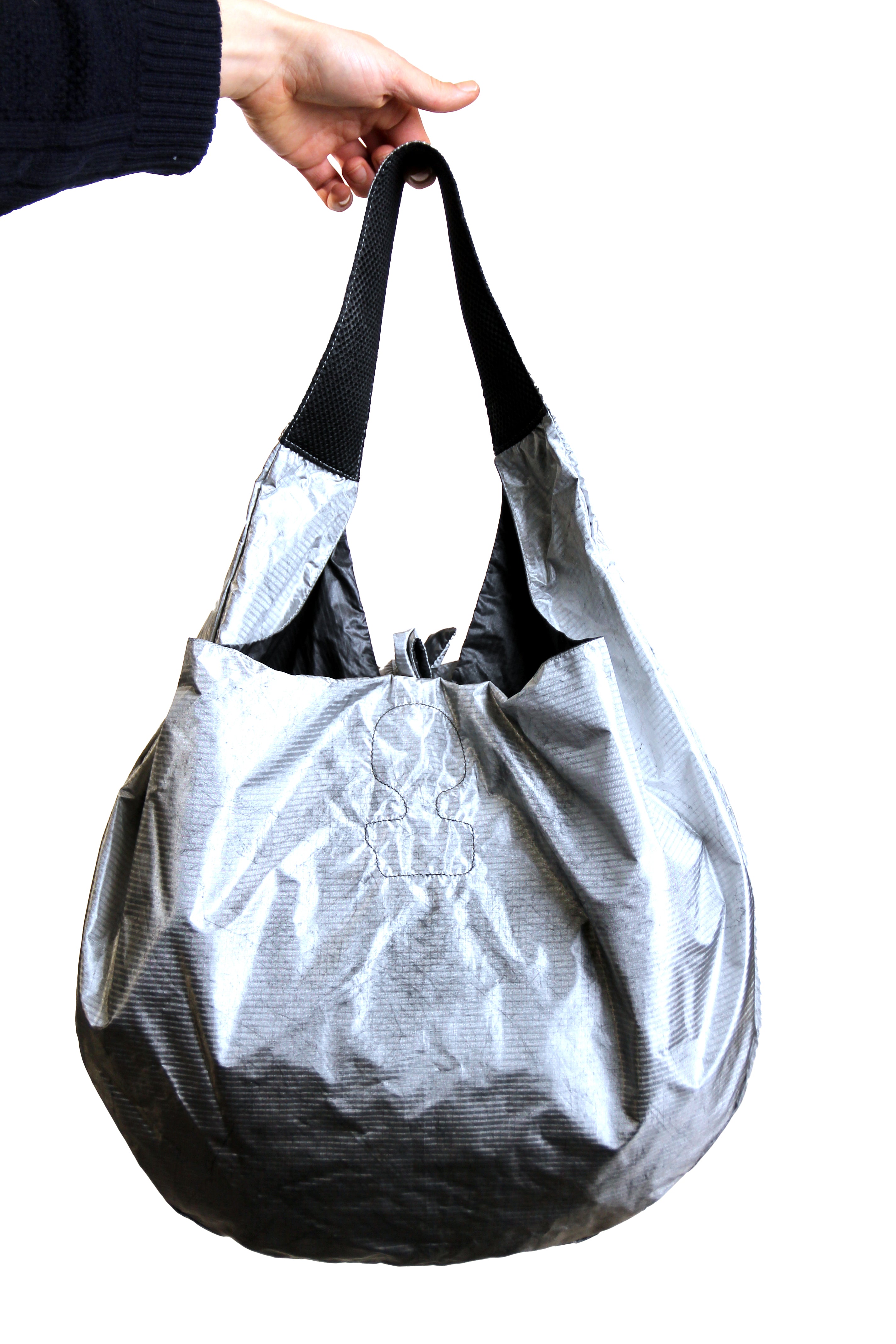Hot Air Balloon Messenger Bag - Silver