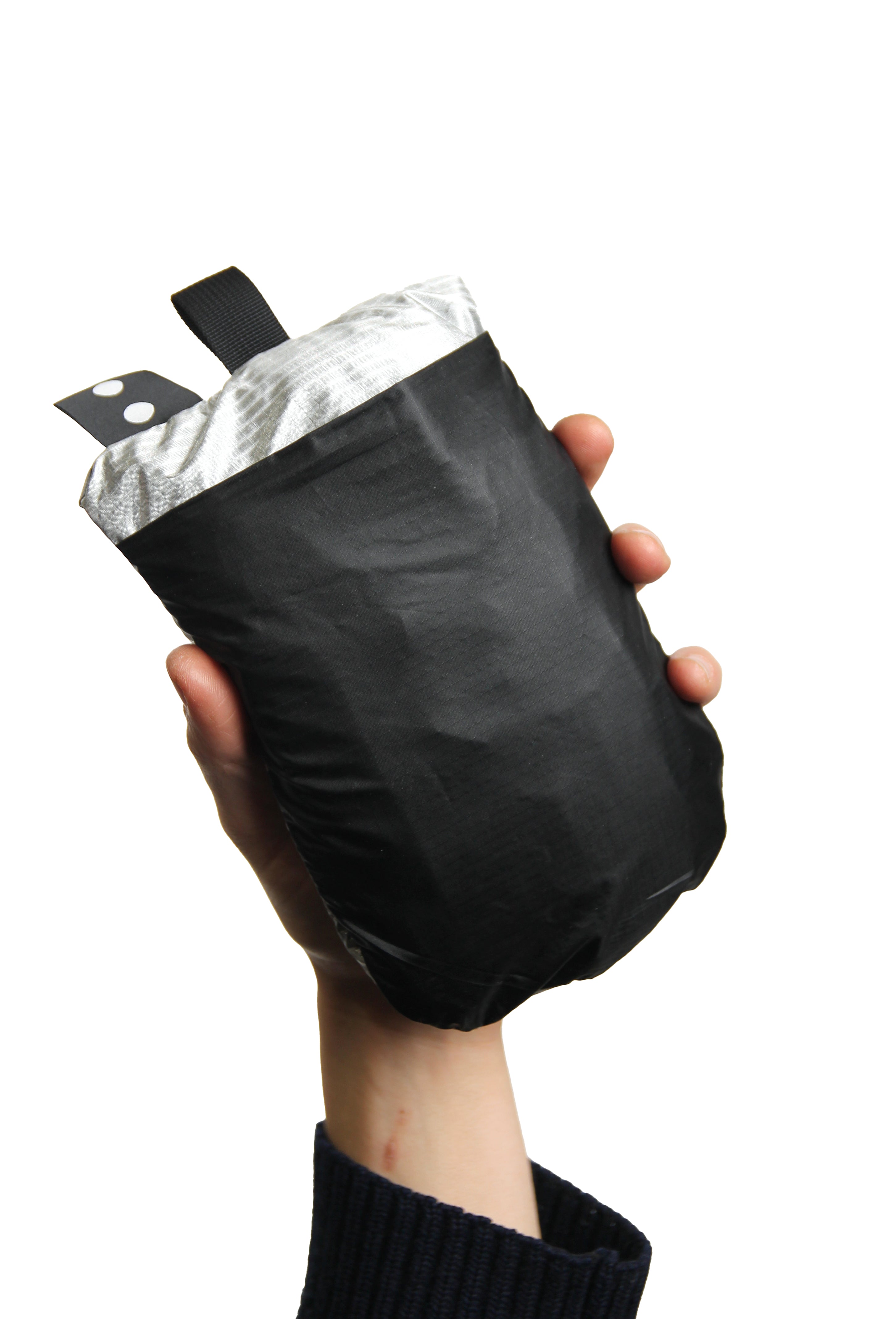 Hot Air Balloon Messenger Bag - Black/Silver