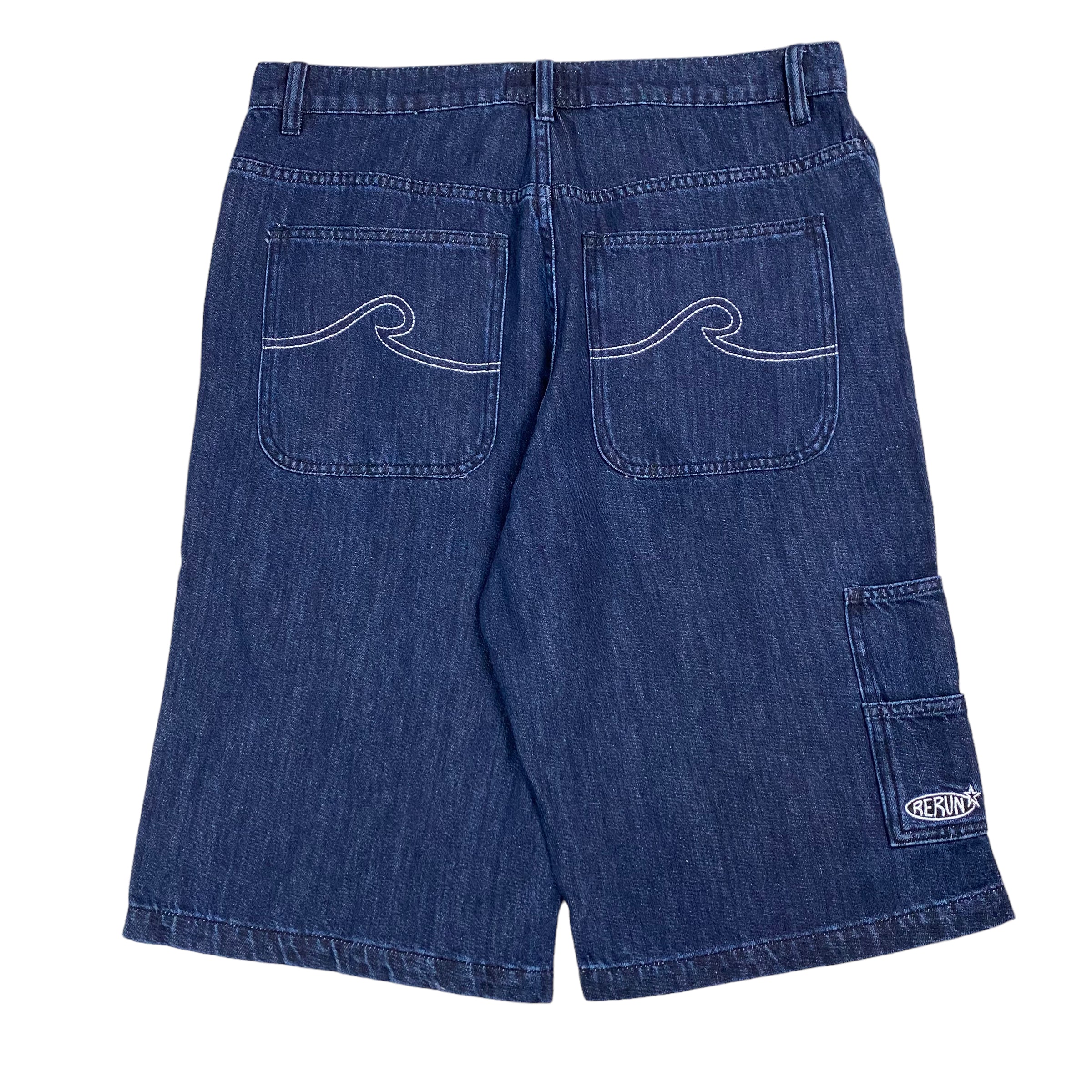 Rerun Denim Flow Shorts