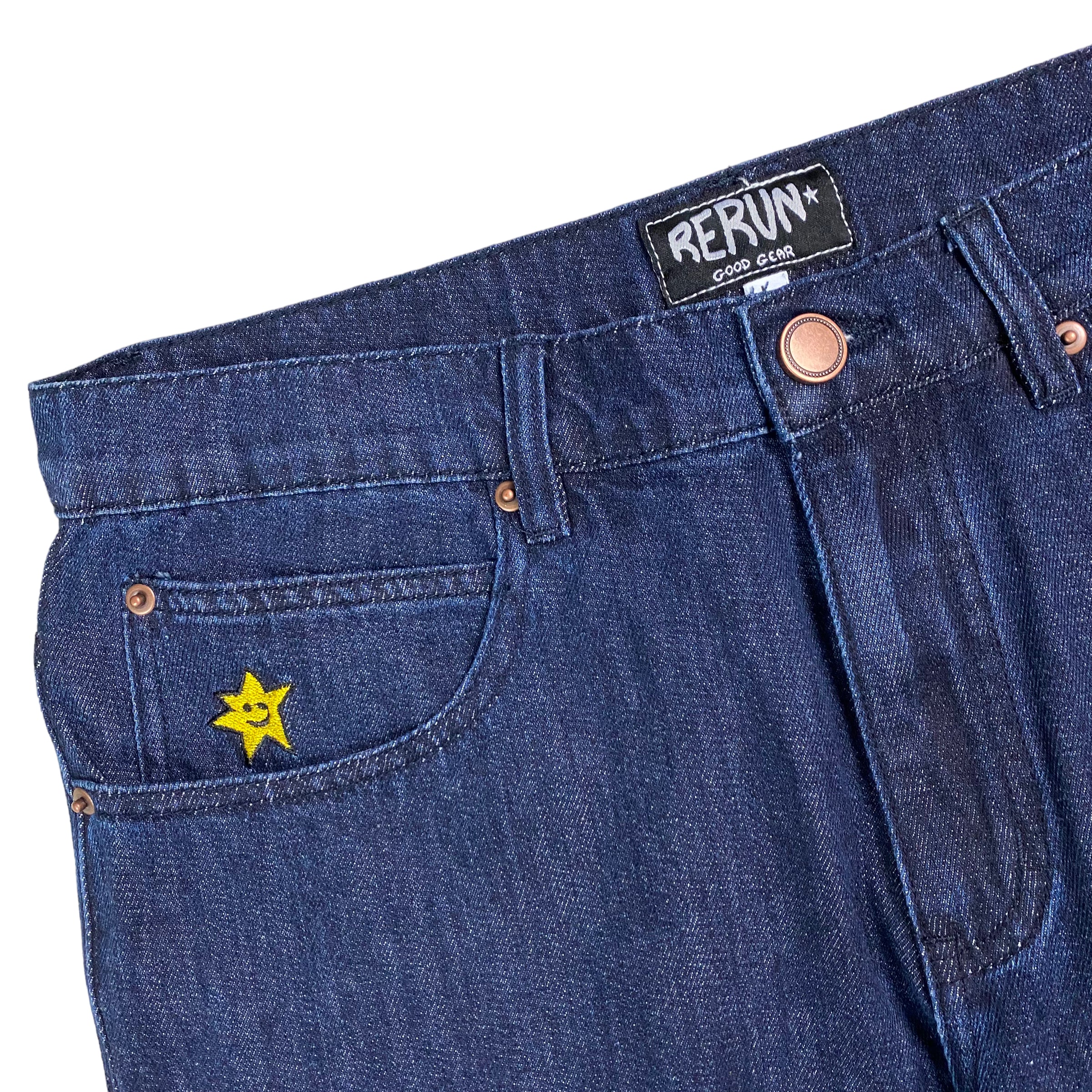 Rerun Denim Flow Shorts