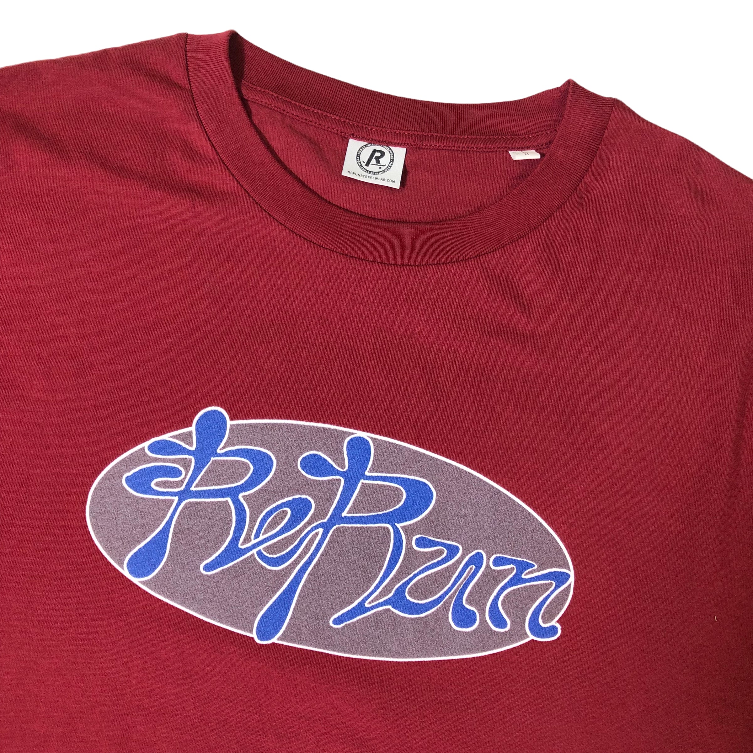 Rerun Stamp T-shirt (Burgundy)