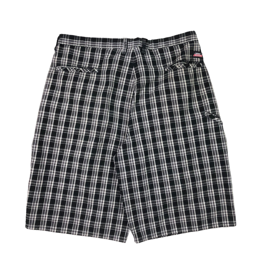 W32" Drawstring Dickies shorts (checked) - re-work