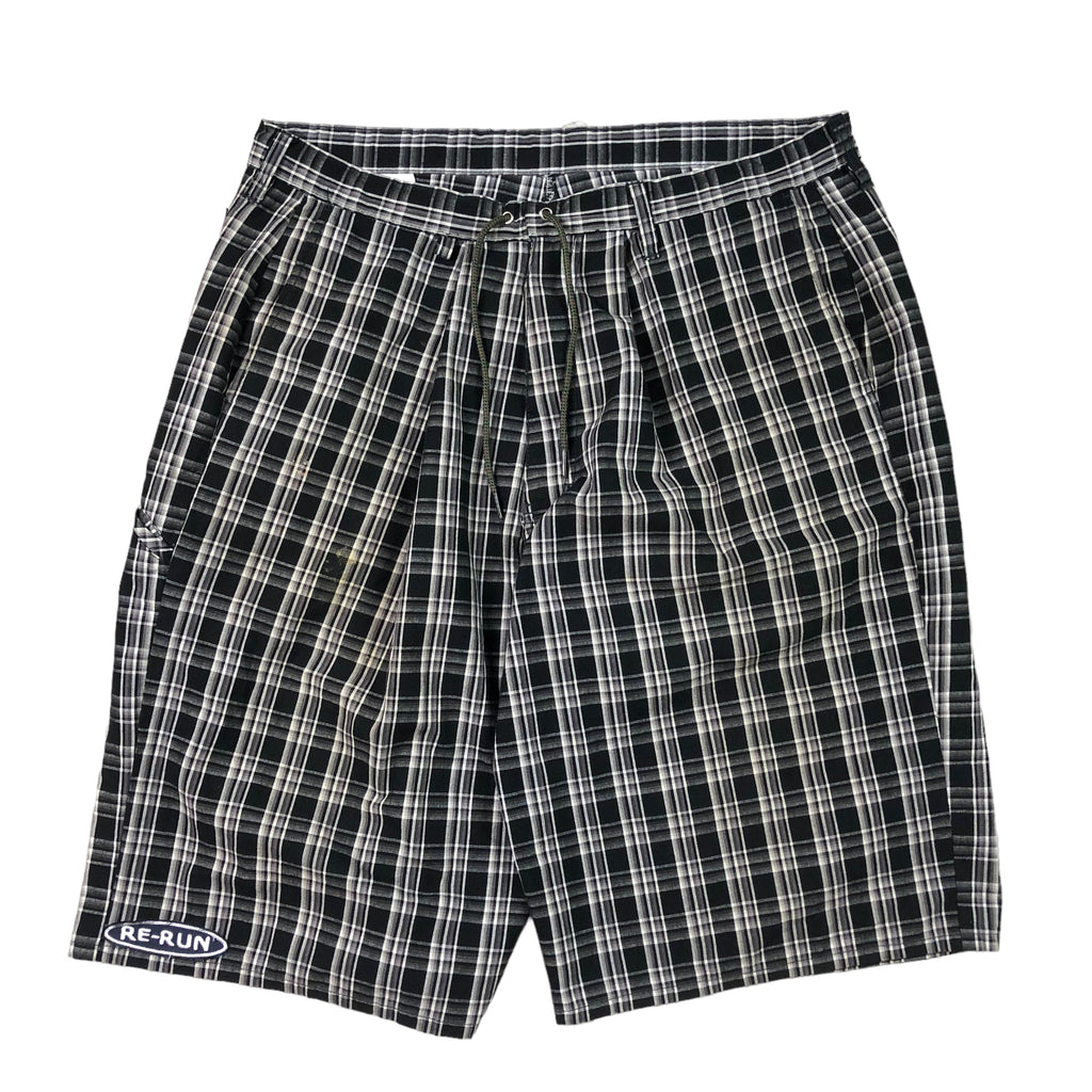 W32" Drawstring Dickies shorts (checked) - re-work