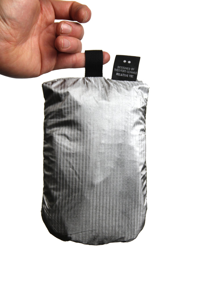 Hot Air Balloon Messenger Bag - Black/Silver