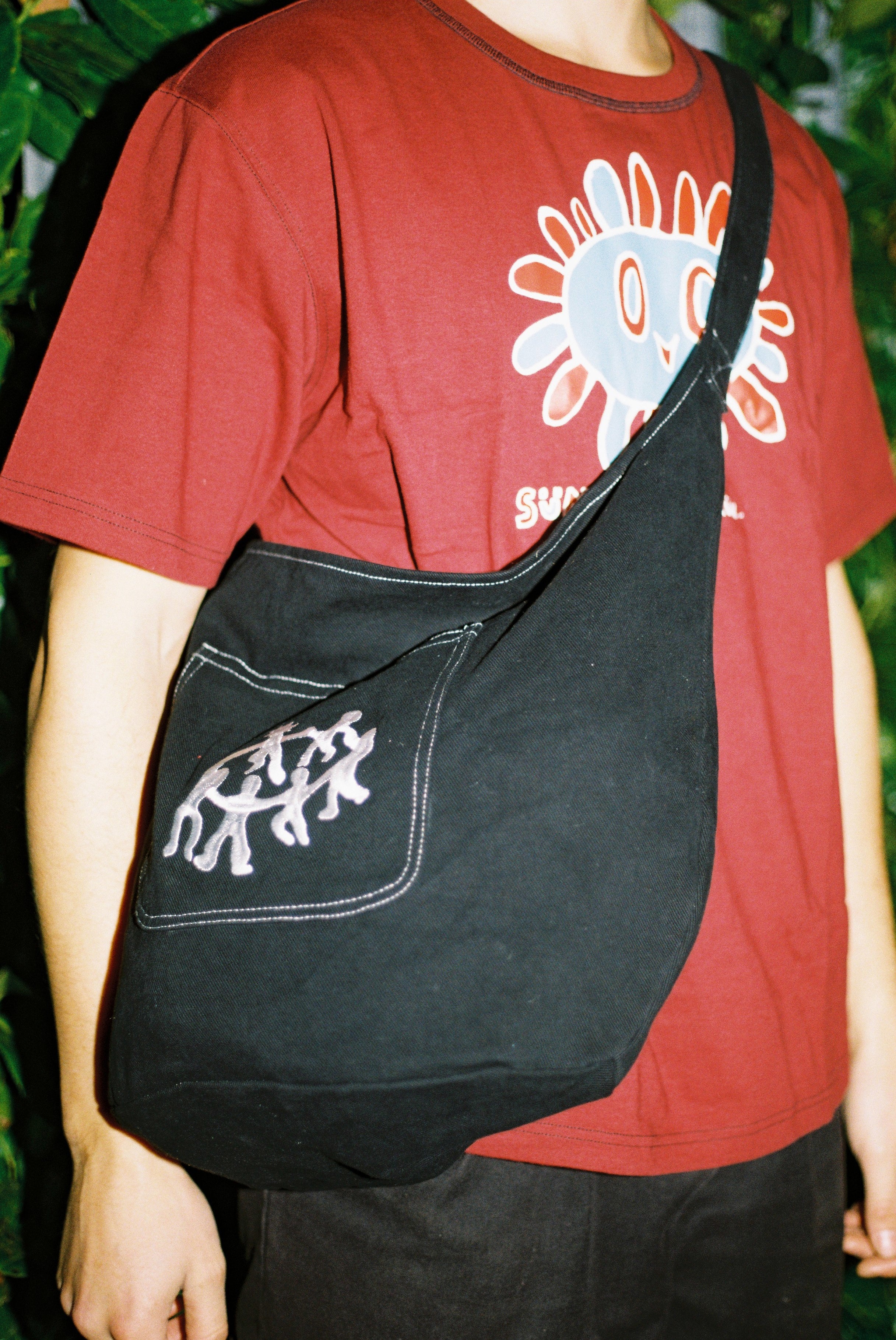 バッグ rerunstreetwear RERUN CARGO BAG BLACK Cargo Bag (Black) ꩜ Rerun