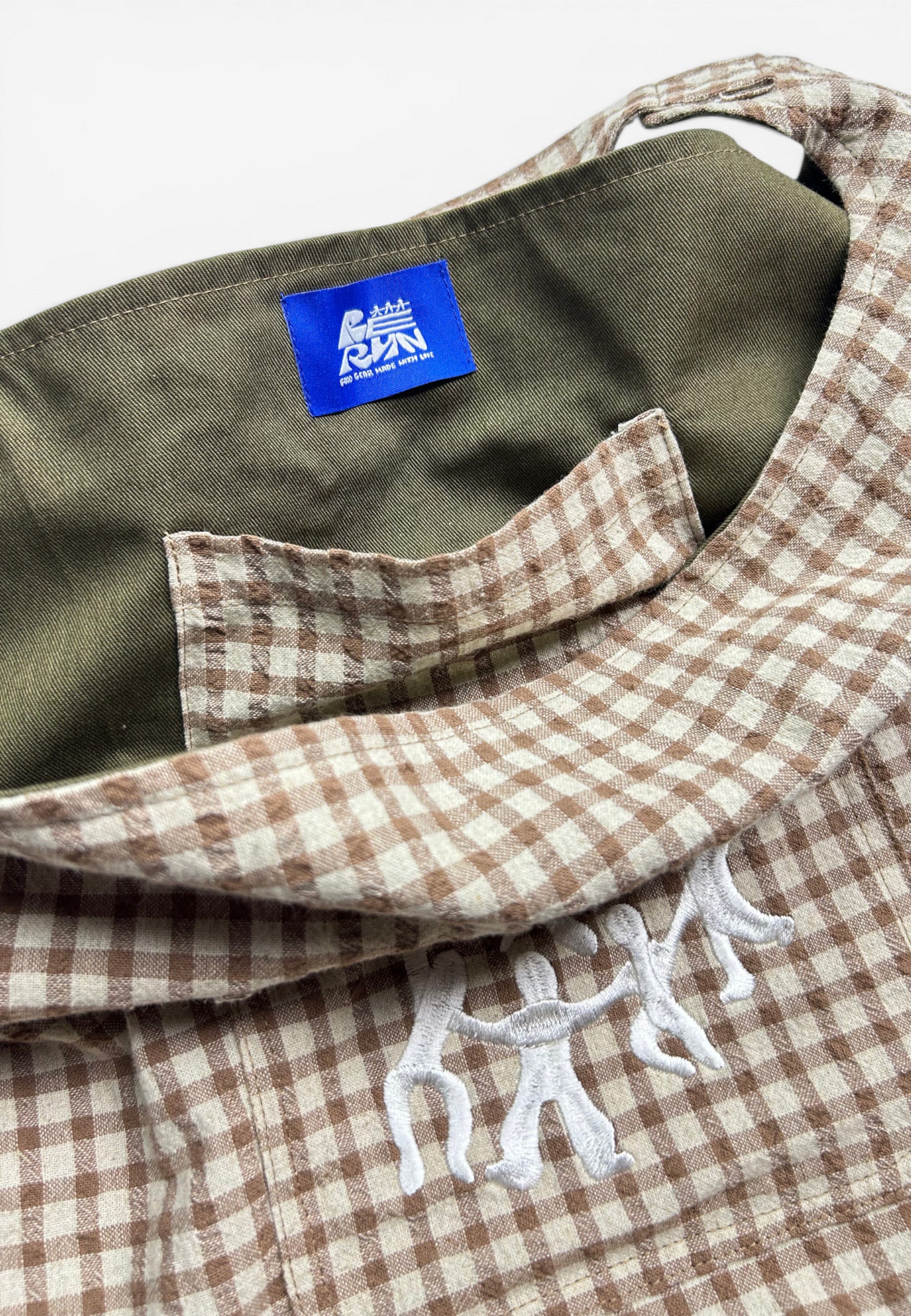 Cargo Bag (Gingham Brown)