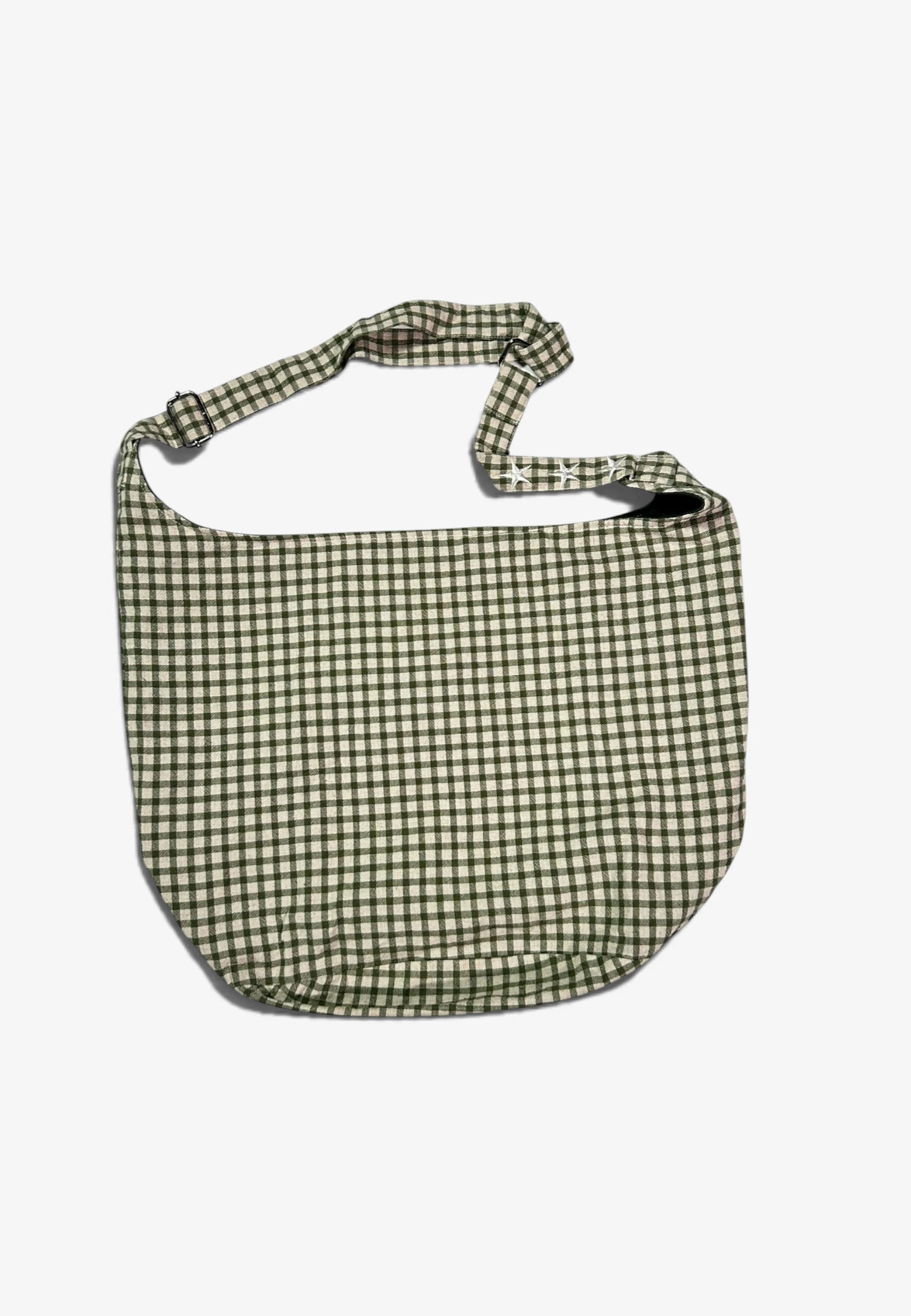 Rerun x Listen Cargo Bag (Gingham Green)