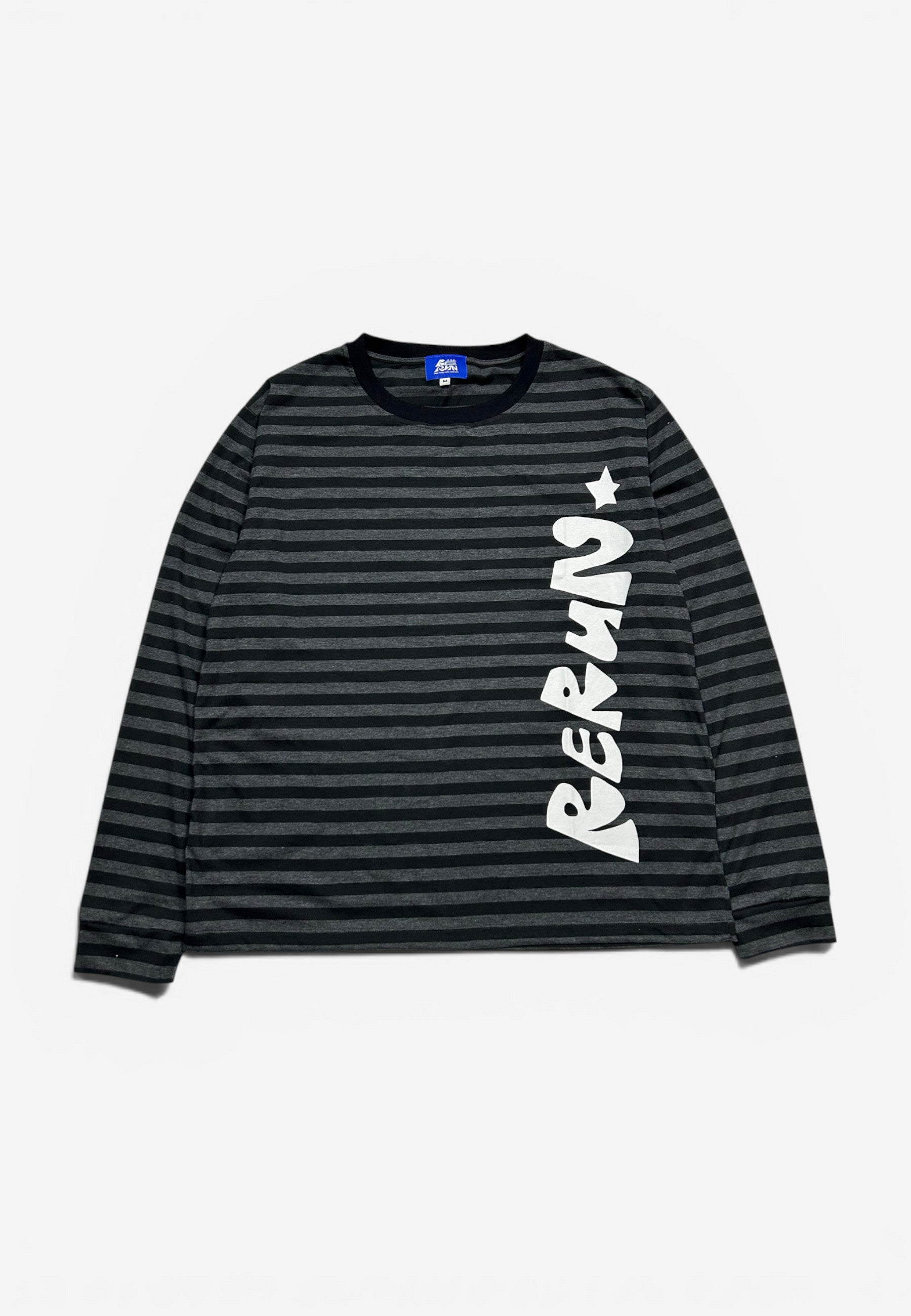 トップス rerunstreetwear STRIPED LONG SLEEVE Striped Long Sleeve (Black) ꩜ Rerun
