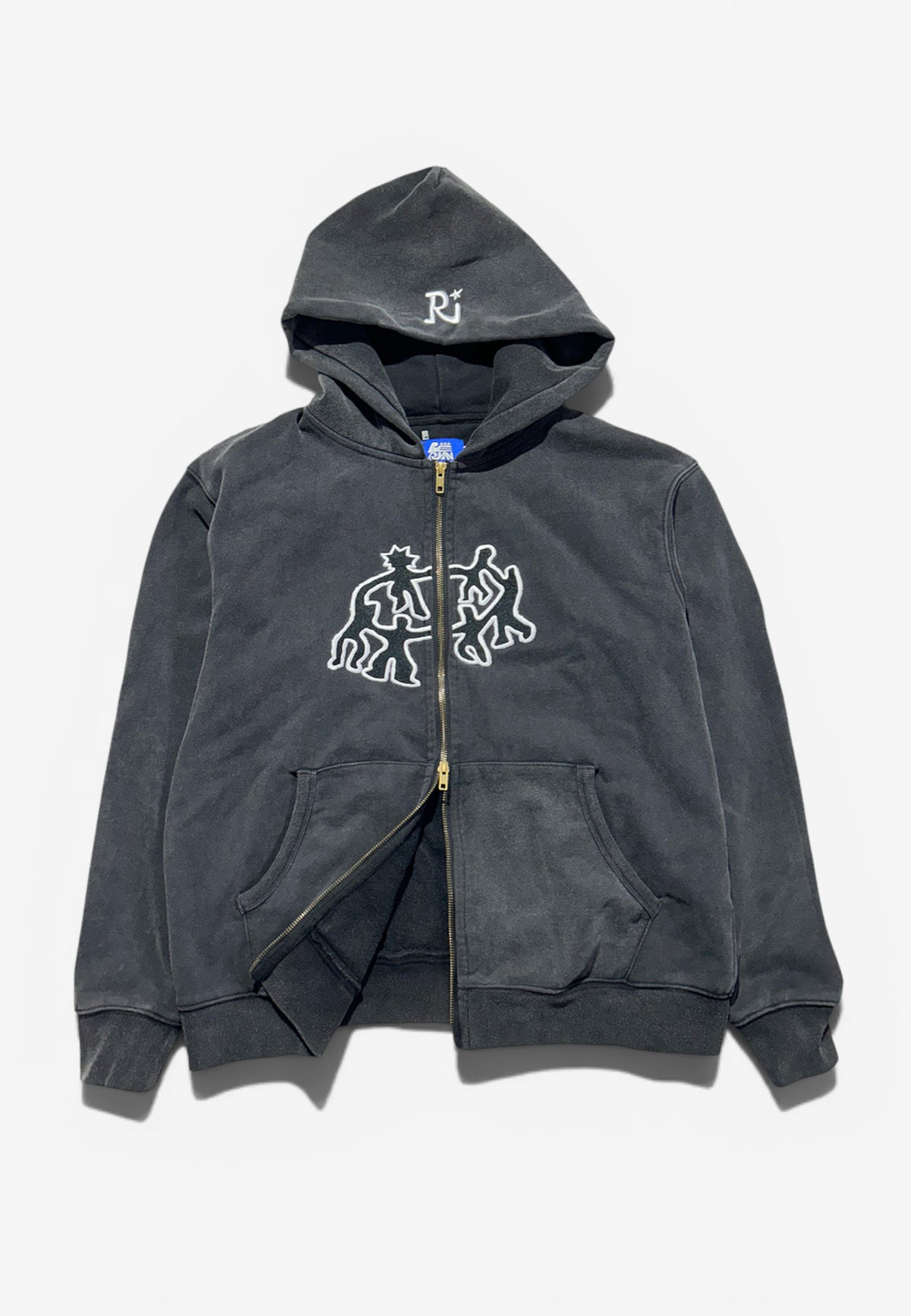 Together Hoodie (Stonewashed Black) ꩜ Rerun