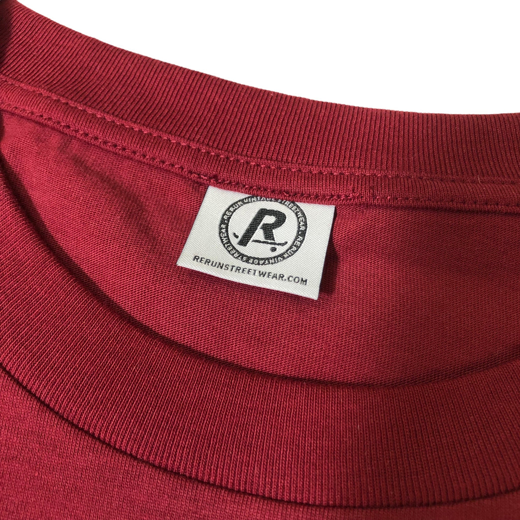 Rerun Stamp T-shirt (Burgundy)