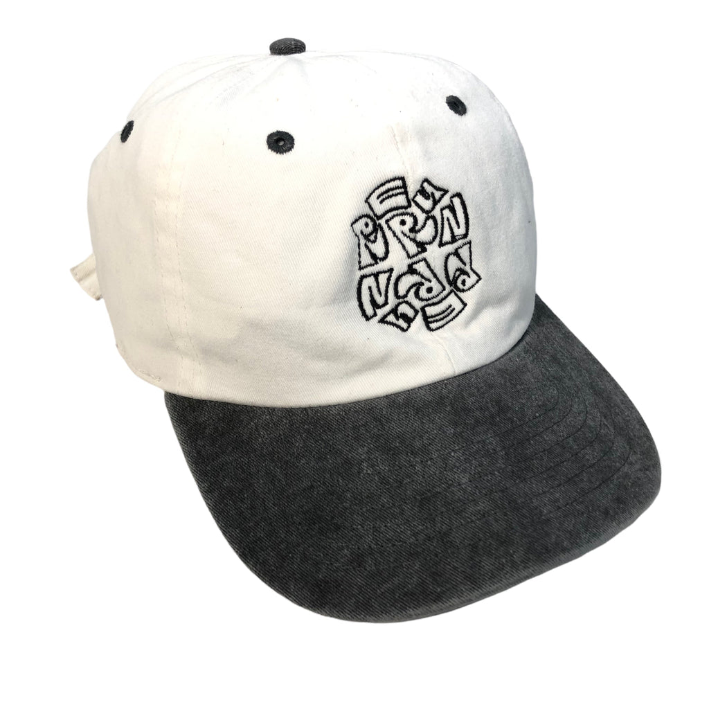 Rerun White & Black Cap